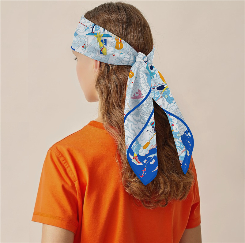 POBING Twill Silk Scarf Women  - Face Scarf Mask review and price